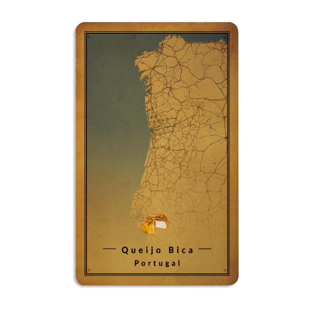 Queijo Bica Metal Plate